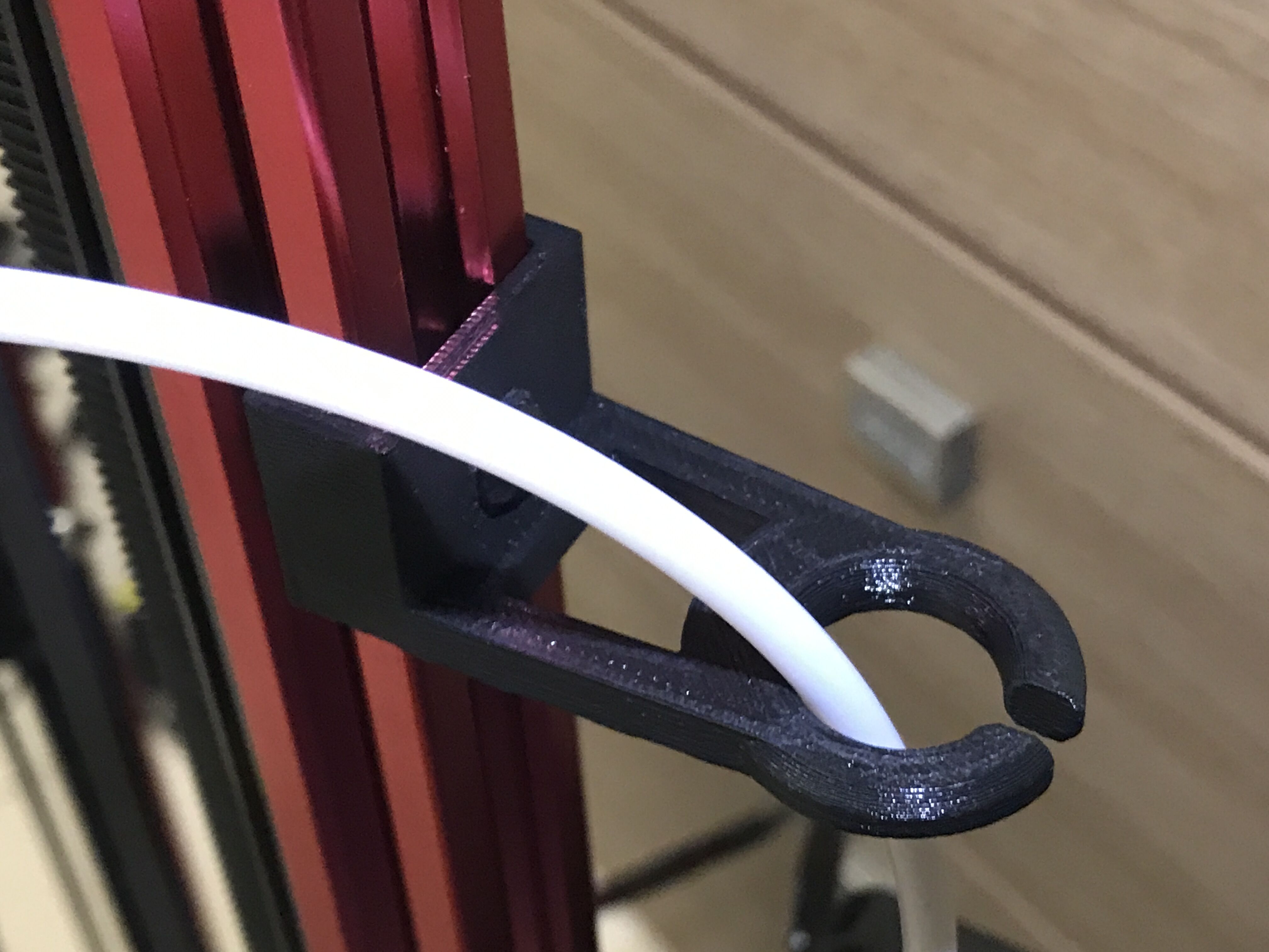 easy install Filament Guide For Micromake D1 or  any kossel 2020 printer