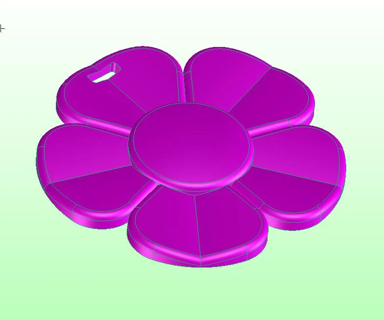 Luggage Tag - Flower with Zip Tie hole