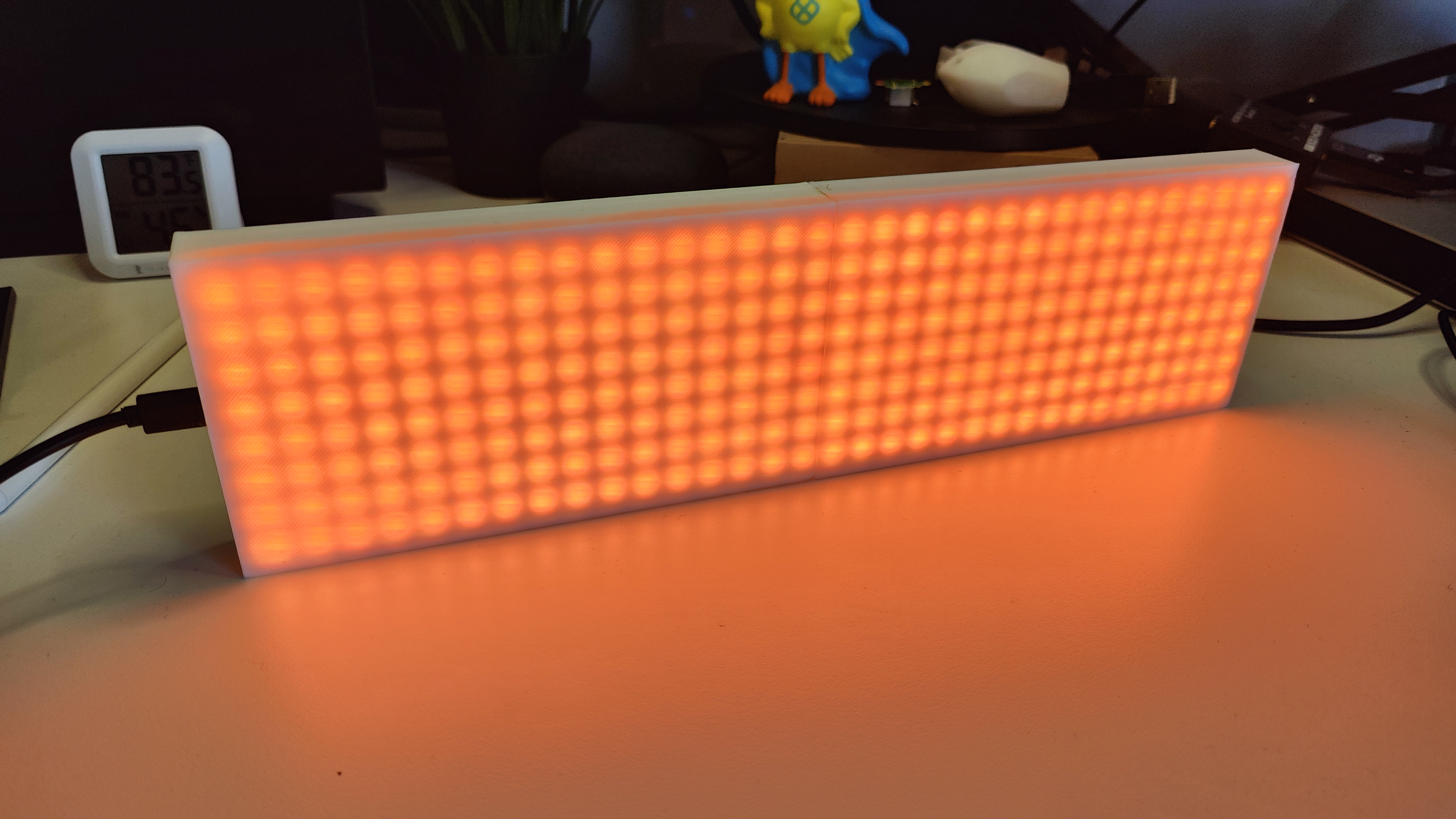8x32 LED Matrix Case w/ Home Assistant