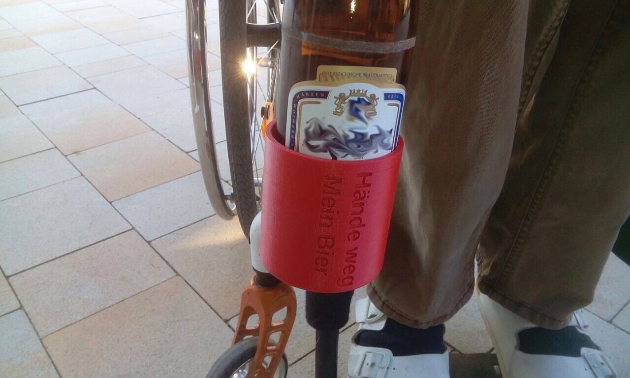 Canholder cupholder for wheelchair or for bike
