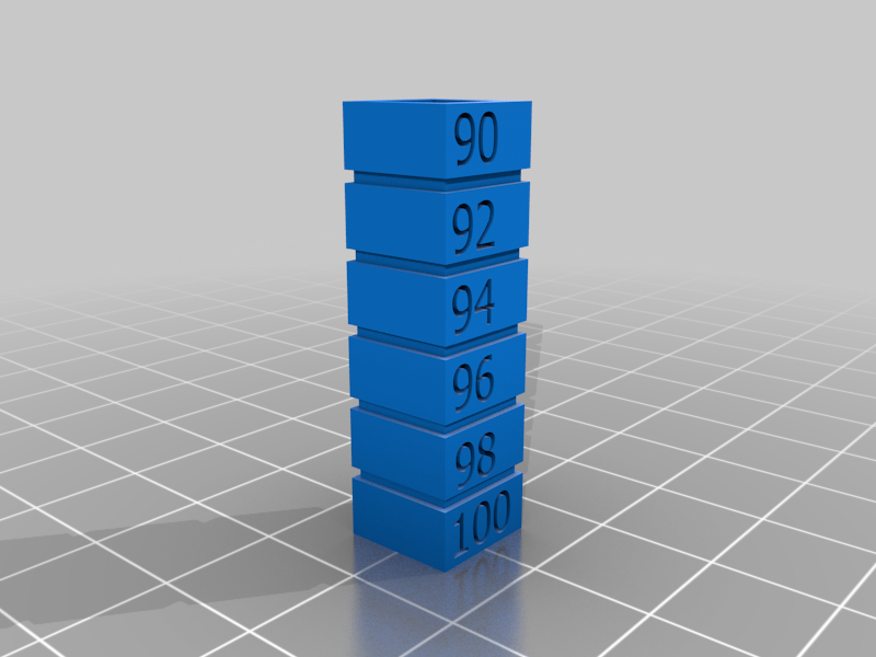 Flow Test Delta Printer Fix (100 - 90)