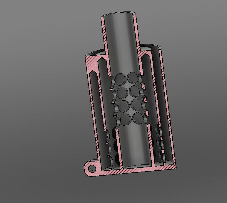 Stationary heater combustion inlet muffler