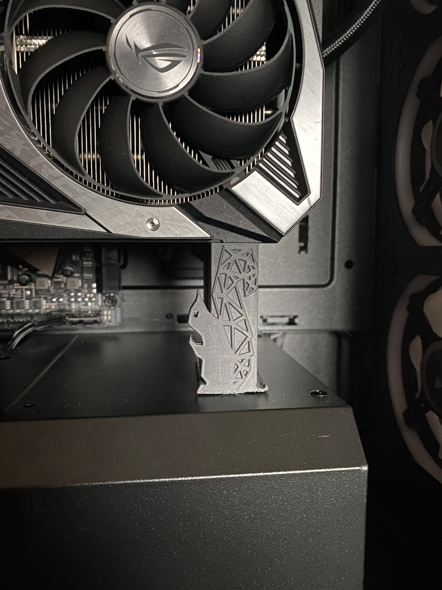 (Remix) Squirrel GPU Anti Sag - Strix 3090 Vertical