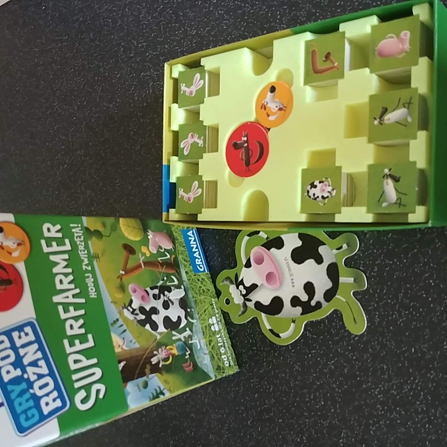Insert for Polish game Superfarmer (box insert)