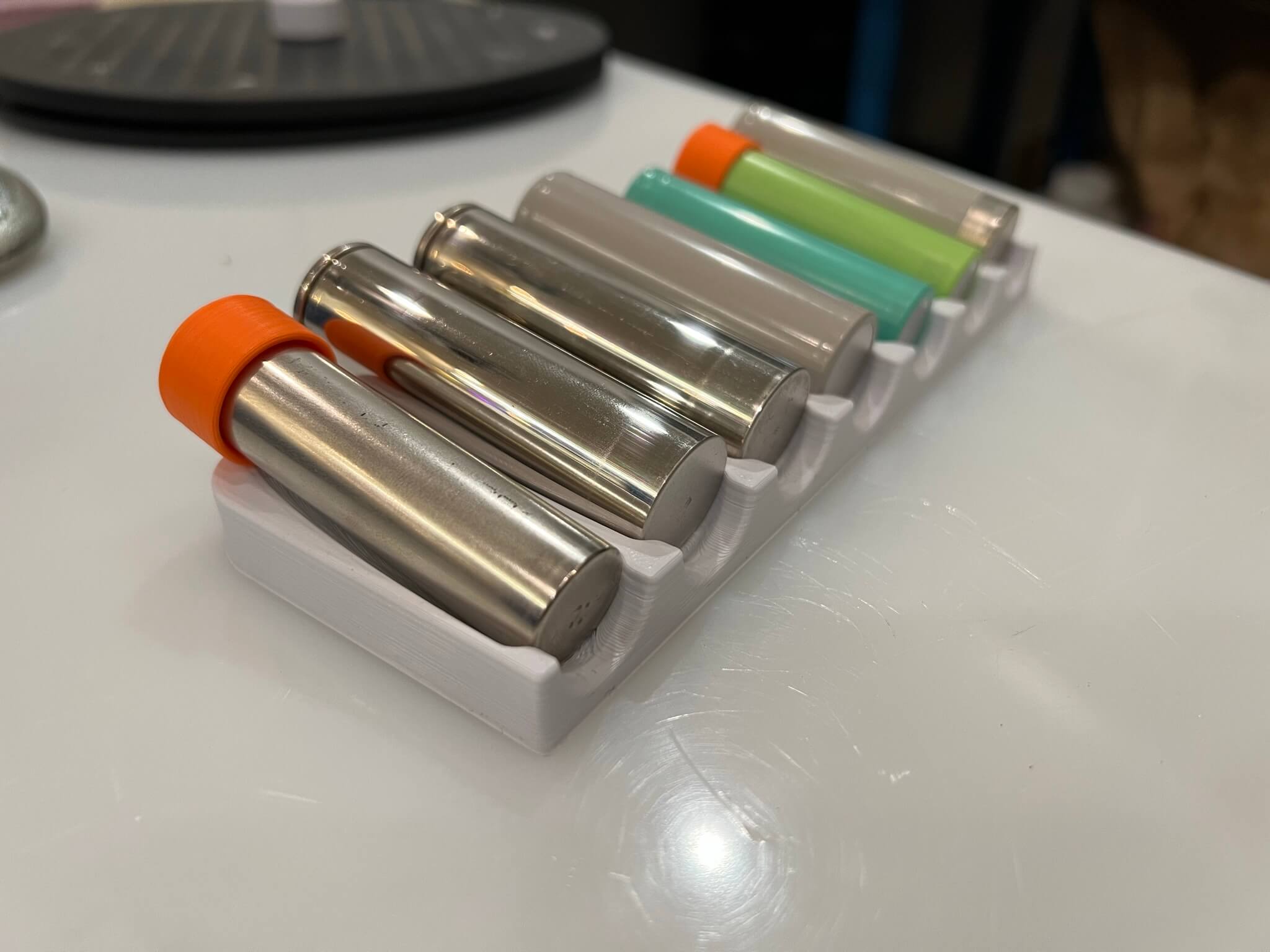 Cylindrical Battery Anti-Roll Holder (18650, 21700, or smaller)