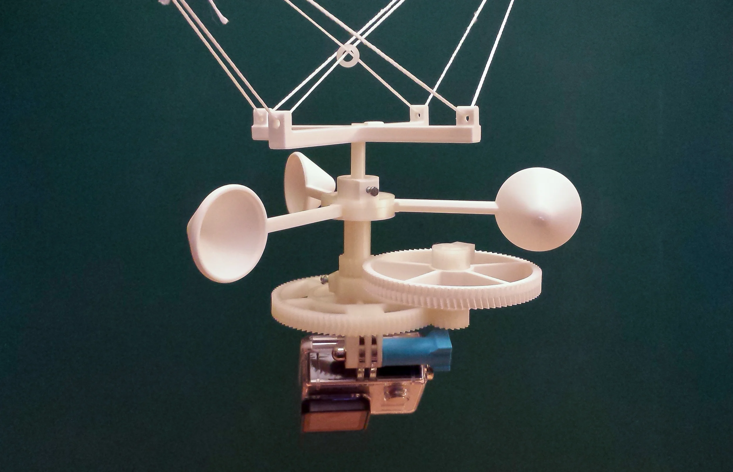 GoPro rotation device for kite aerial photography.