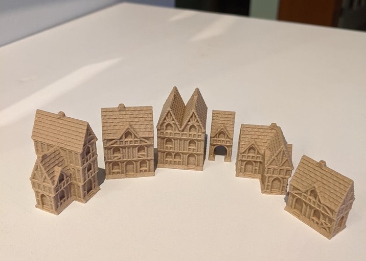 Wee Burgh Medieval Town or City (timber set01)