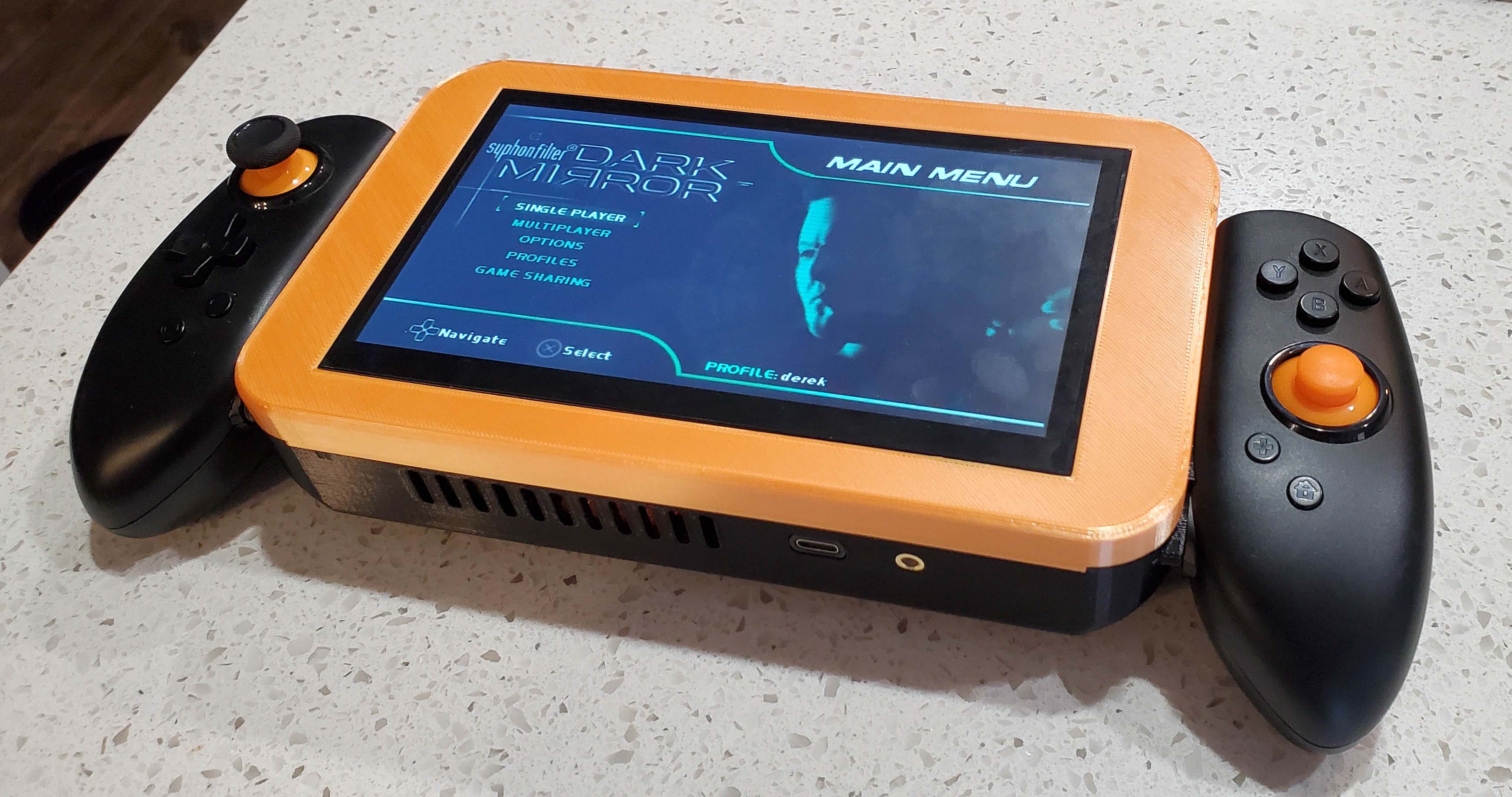 DIY Retro Handheld Gaming Console (V2 Files added for HDMI and external Micro SD))