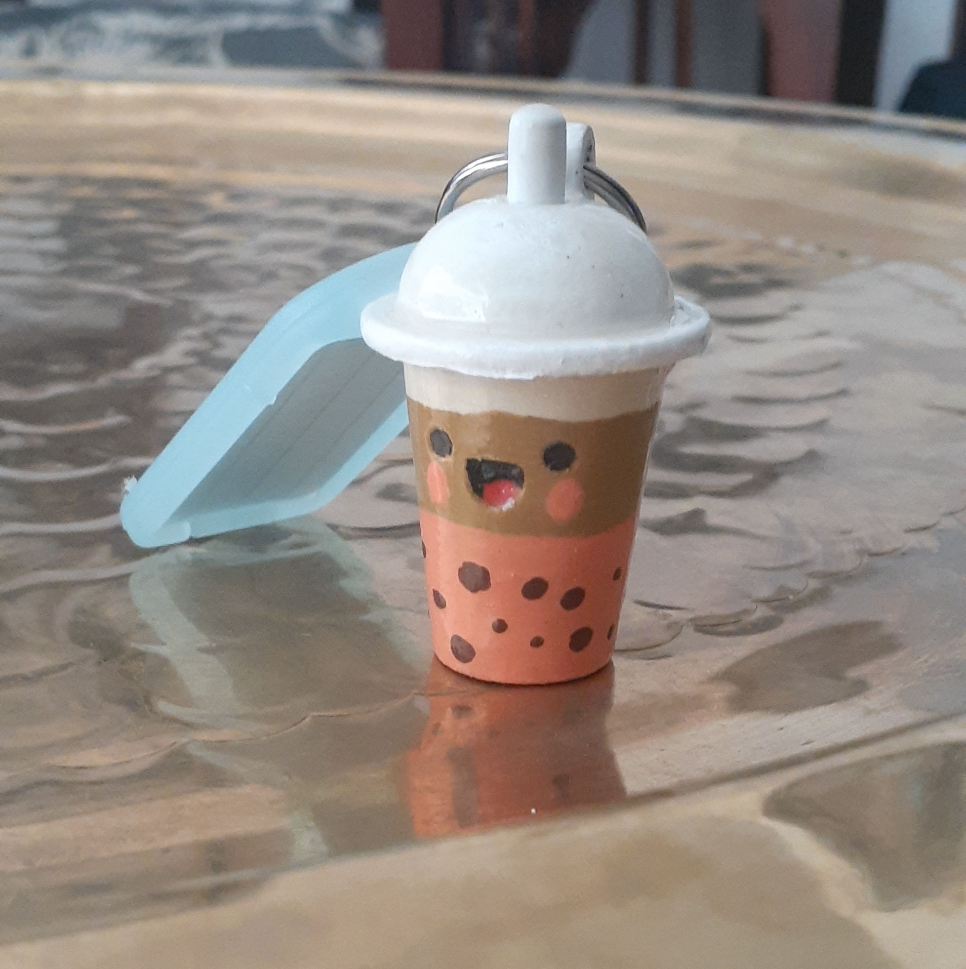 Cute Bubble Tea Key Chain