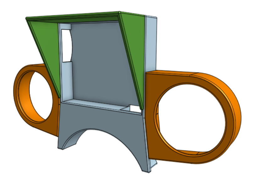 Holley Terminator 3.5" Screen Mount - EZ supports and gauge pod mods