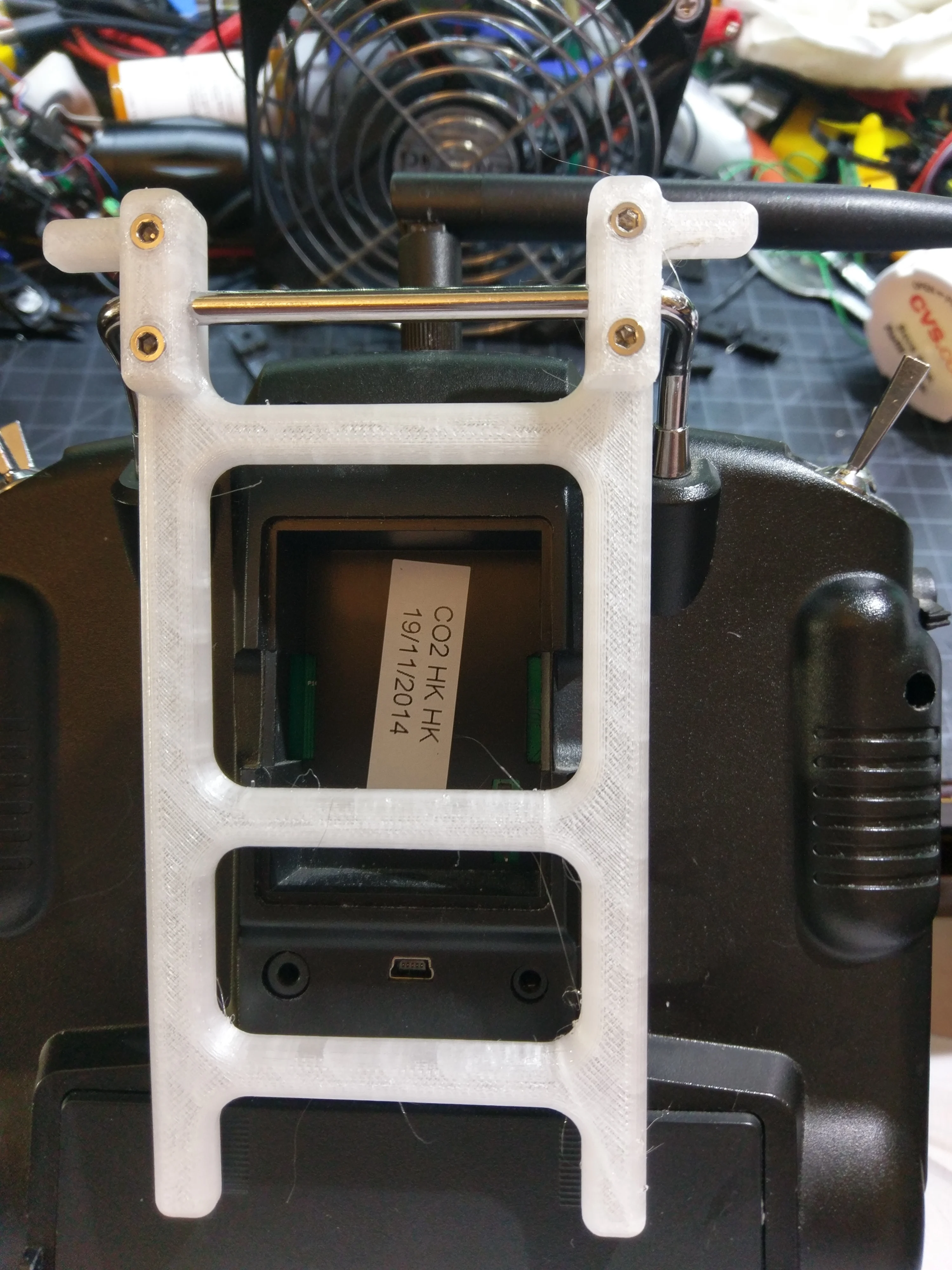 Transmitter stand should work on most transmitters, designed for the X9D