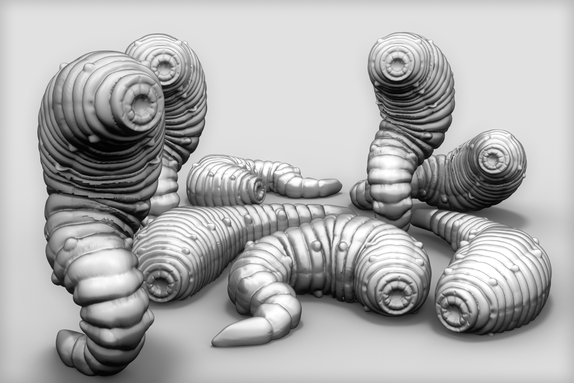 Dark Souls - Giant Leech miniature models