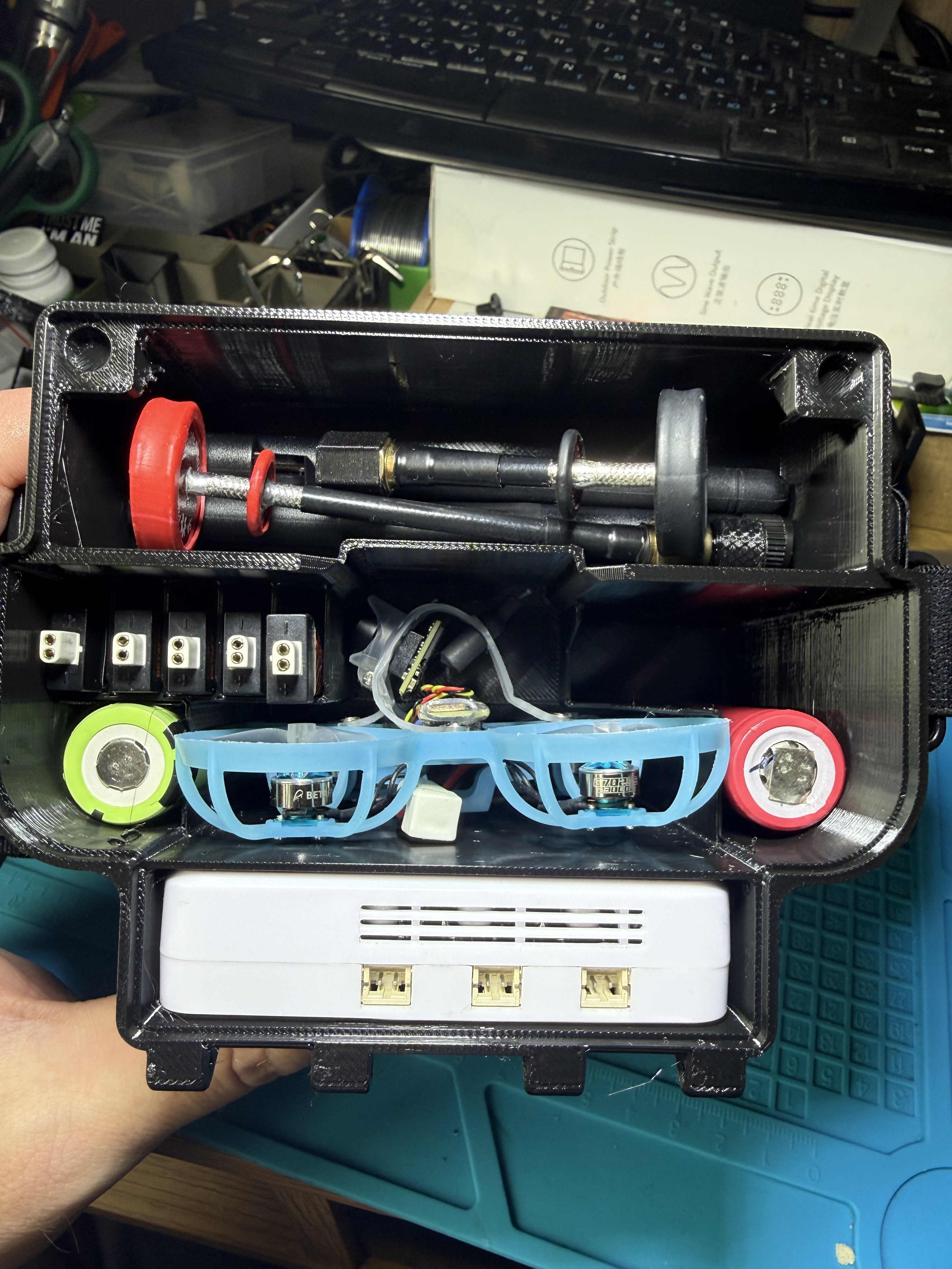 Tiny Whoop 65mm Storage Case integrated to Skyzone Cobra x v4
