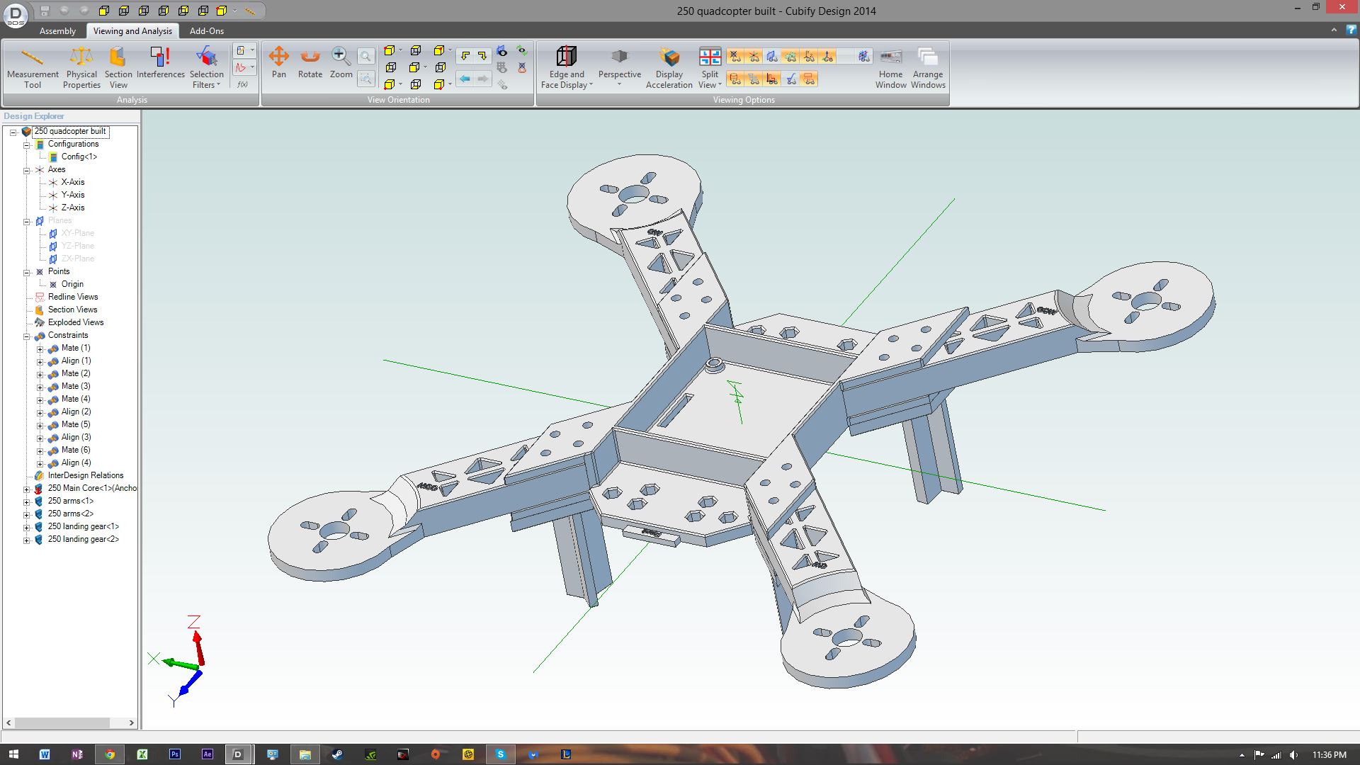 250 Quadcopter Multirotor frame for kk2.1 and kk2.0 board