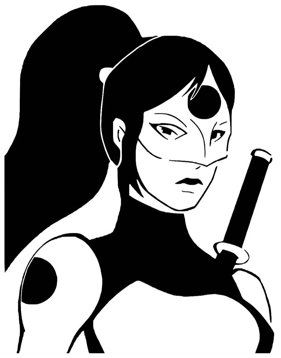 DC Katana stencil 2