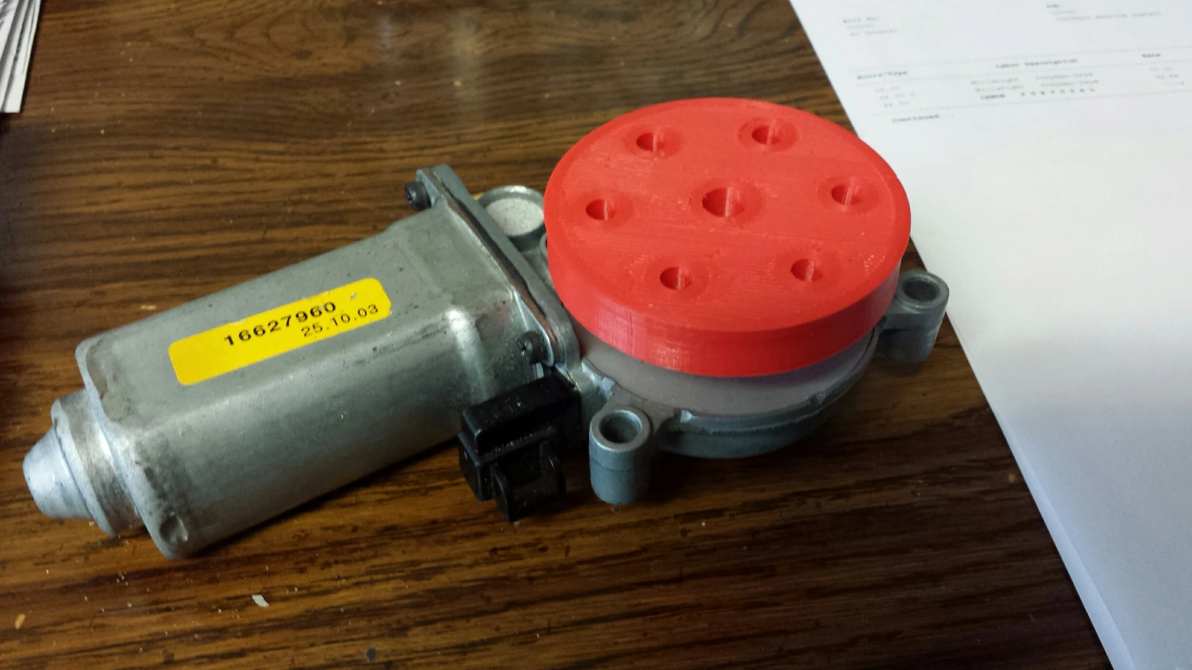 FRC Window Motor 9 Spoke Hub