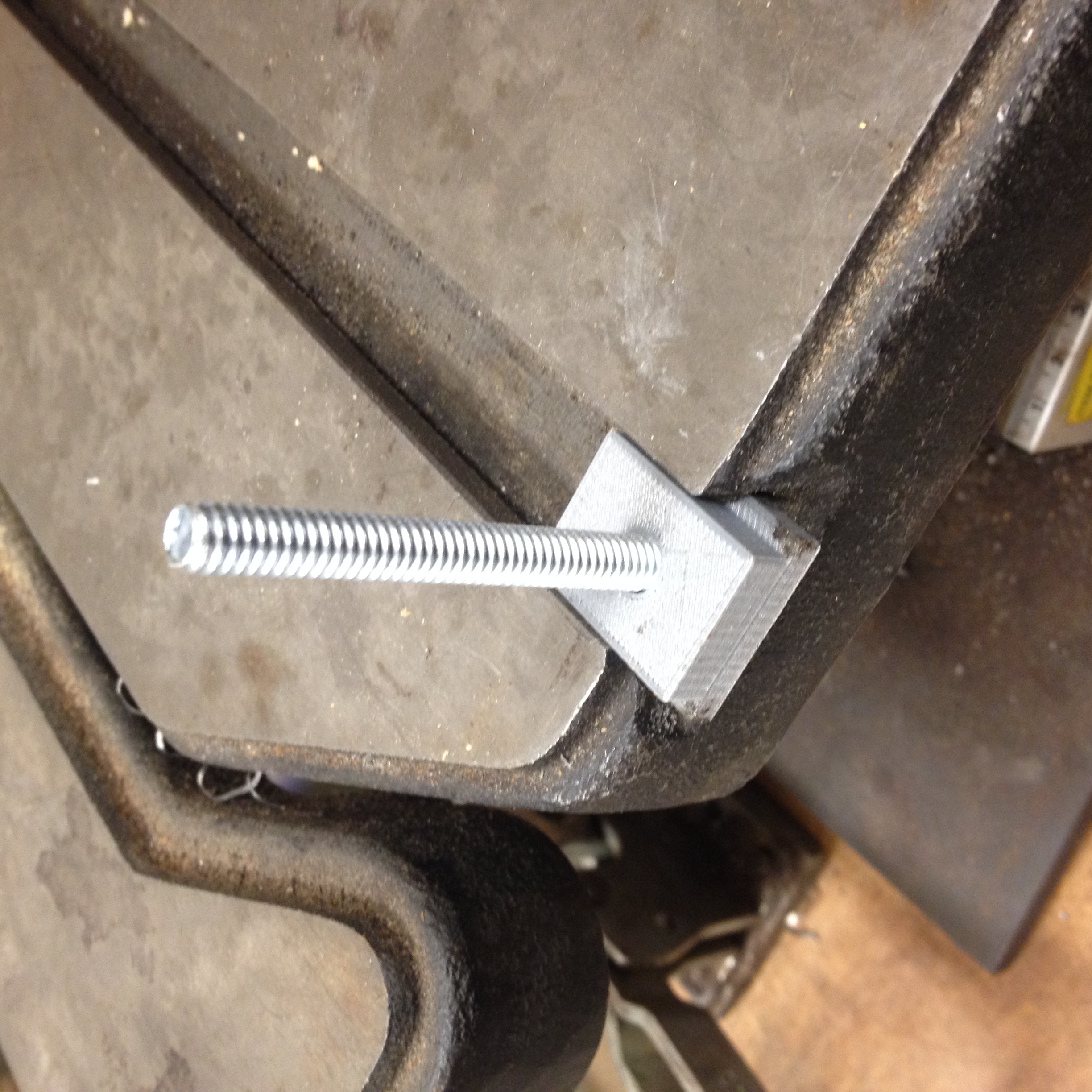 Miter gauge t bolt holder