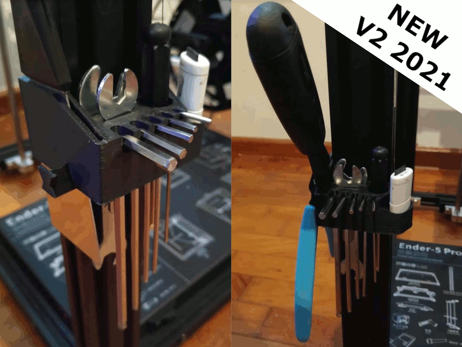 Ender 5 & 5 Pro Tool holder (2021 Update)