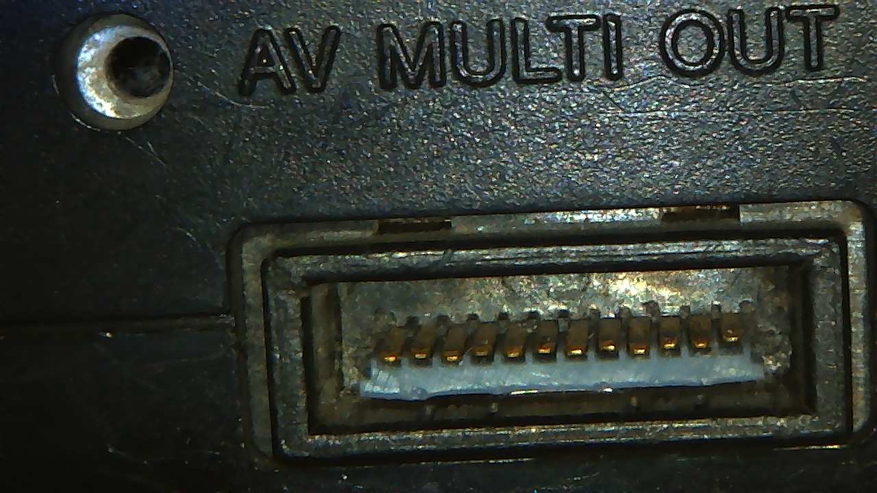 Playstation 1/2/3 AV socket insert replacement fix