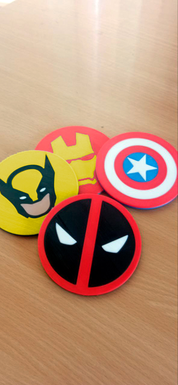 Marvel Coasters SINGLECOLOR