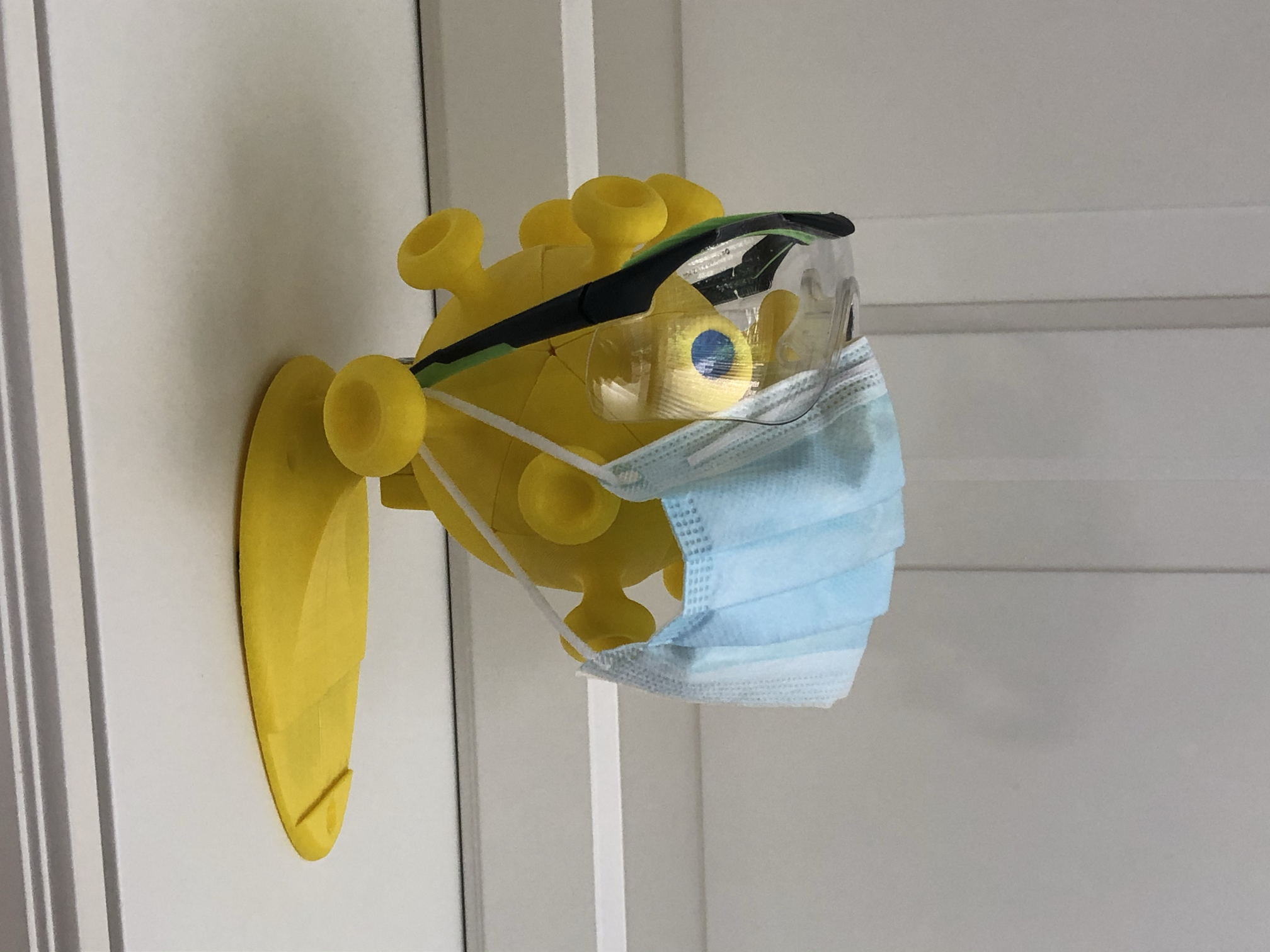 COVID-19 PPE Holder (Wall Mount)
