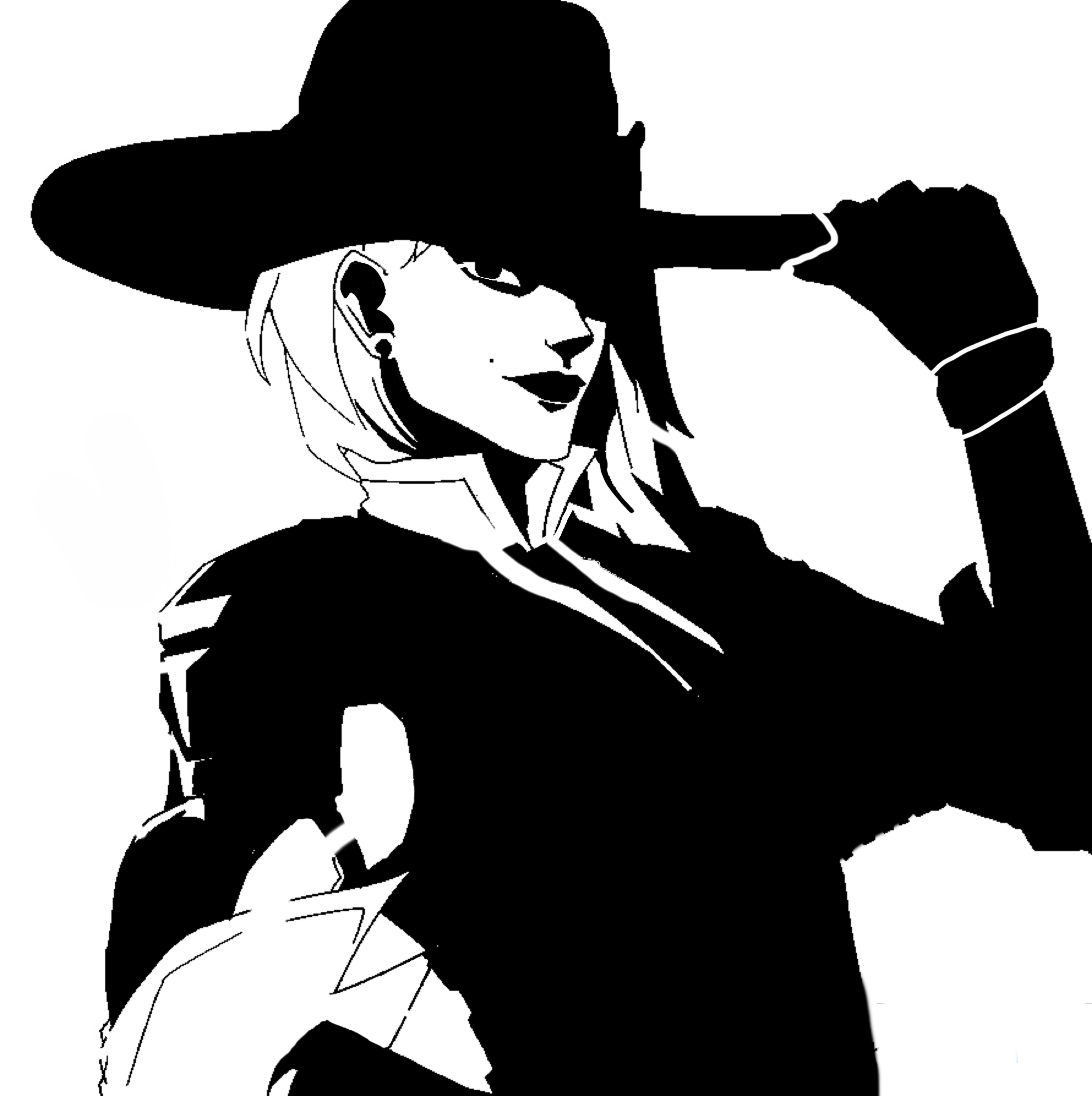 Overwatch Ashe Stencil