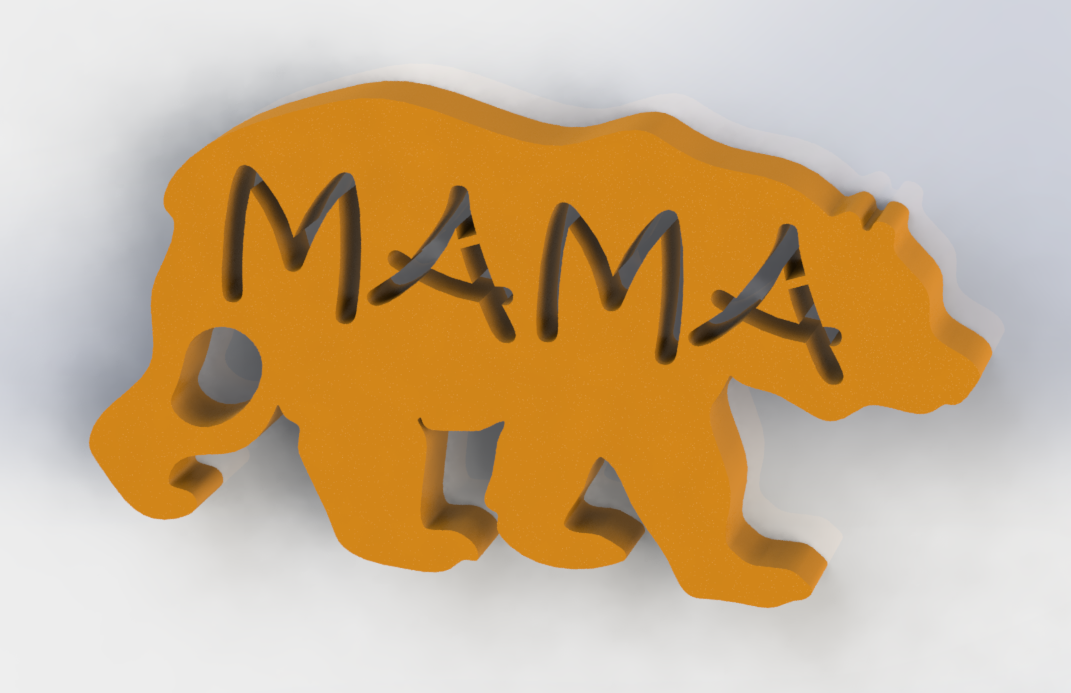 Mama Bear Key Chain