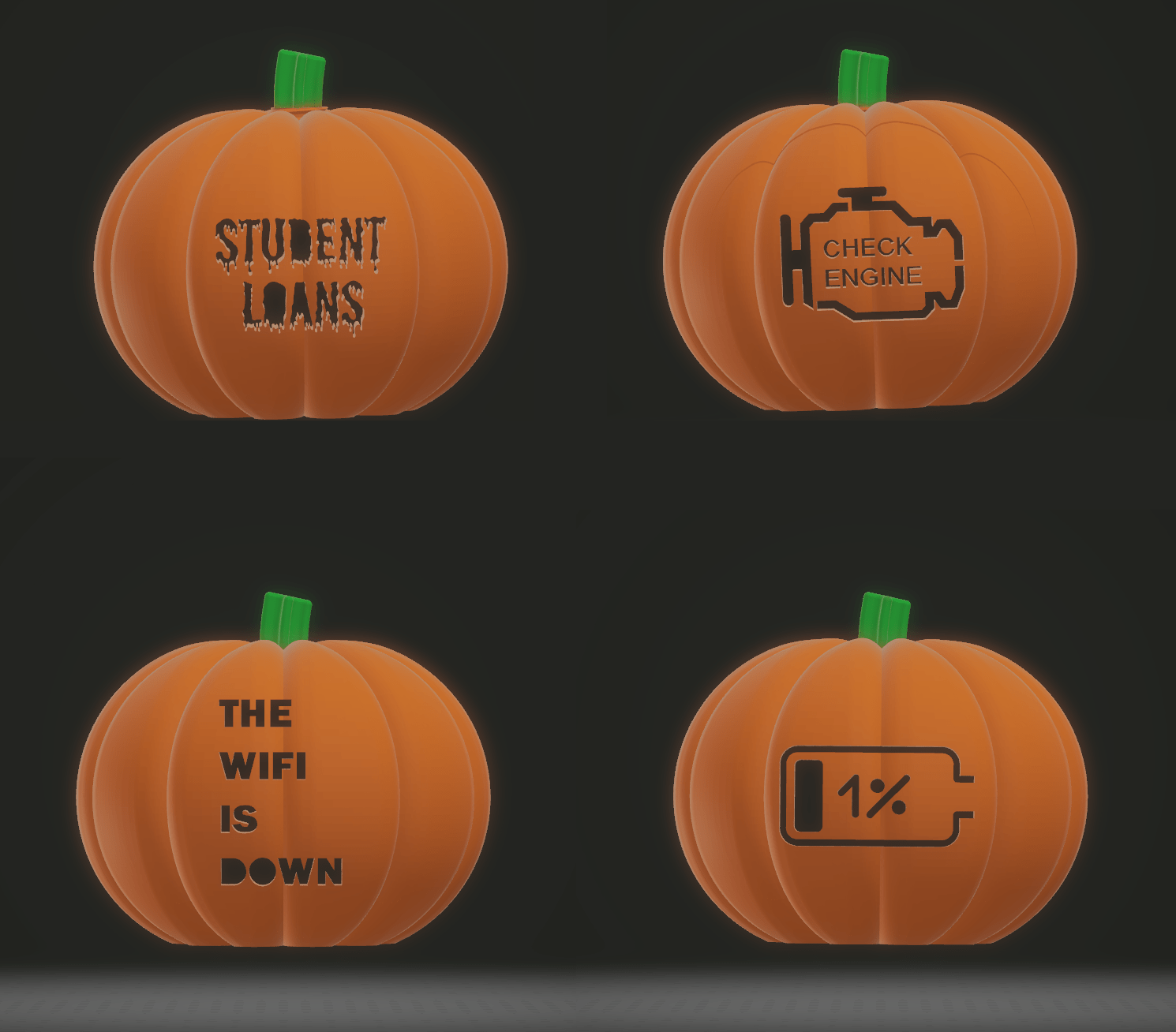 Scary pumpkins for adults