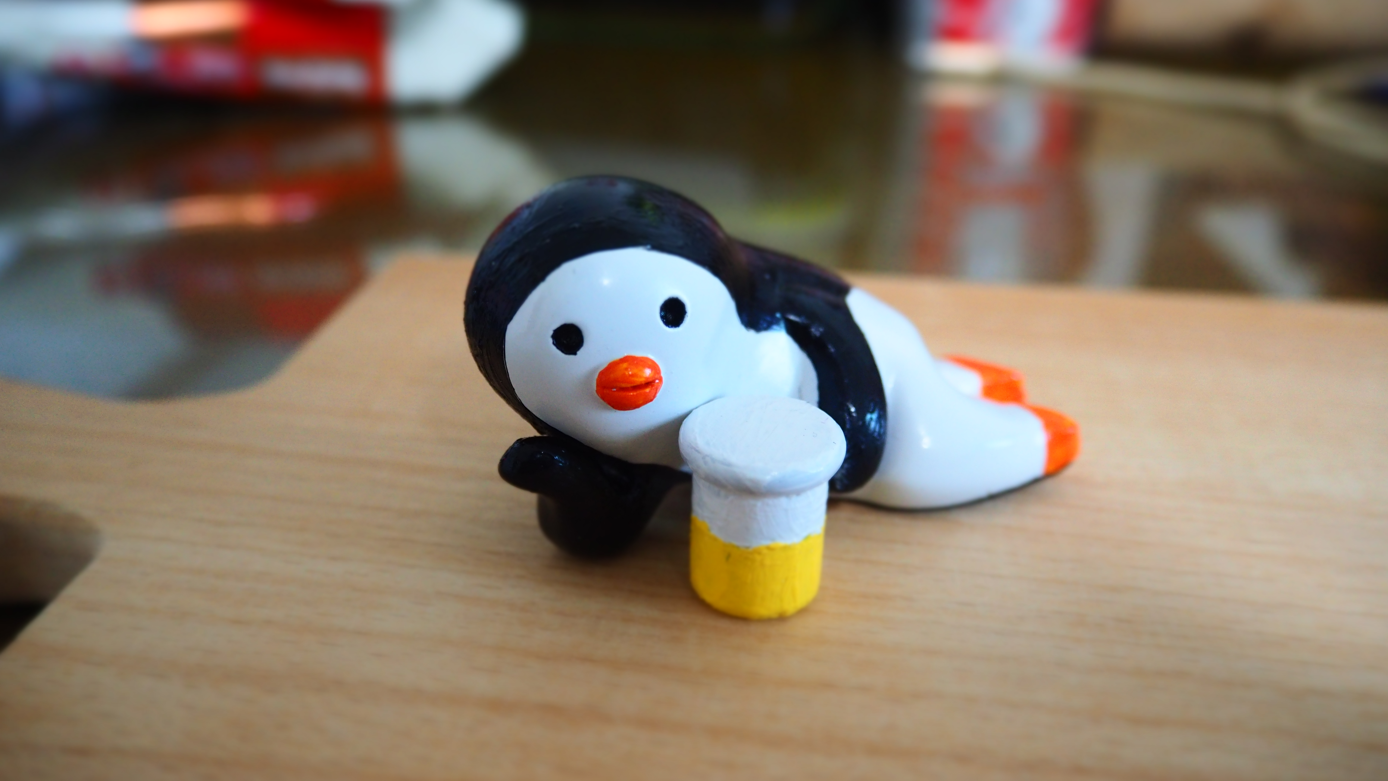 Penguin & Beer figure
