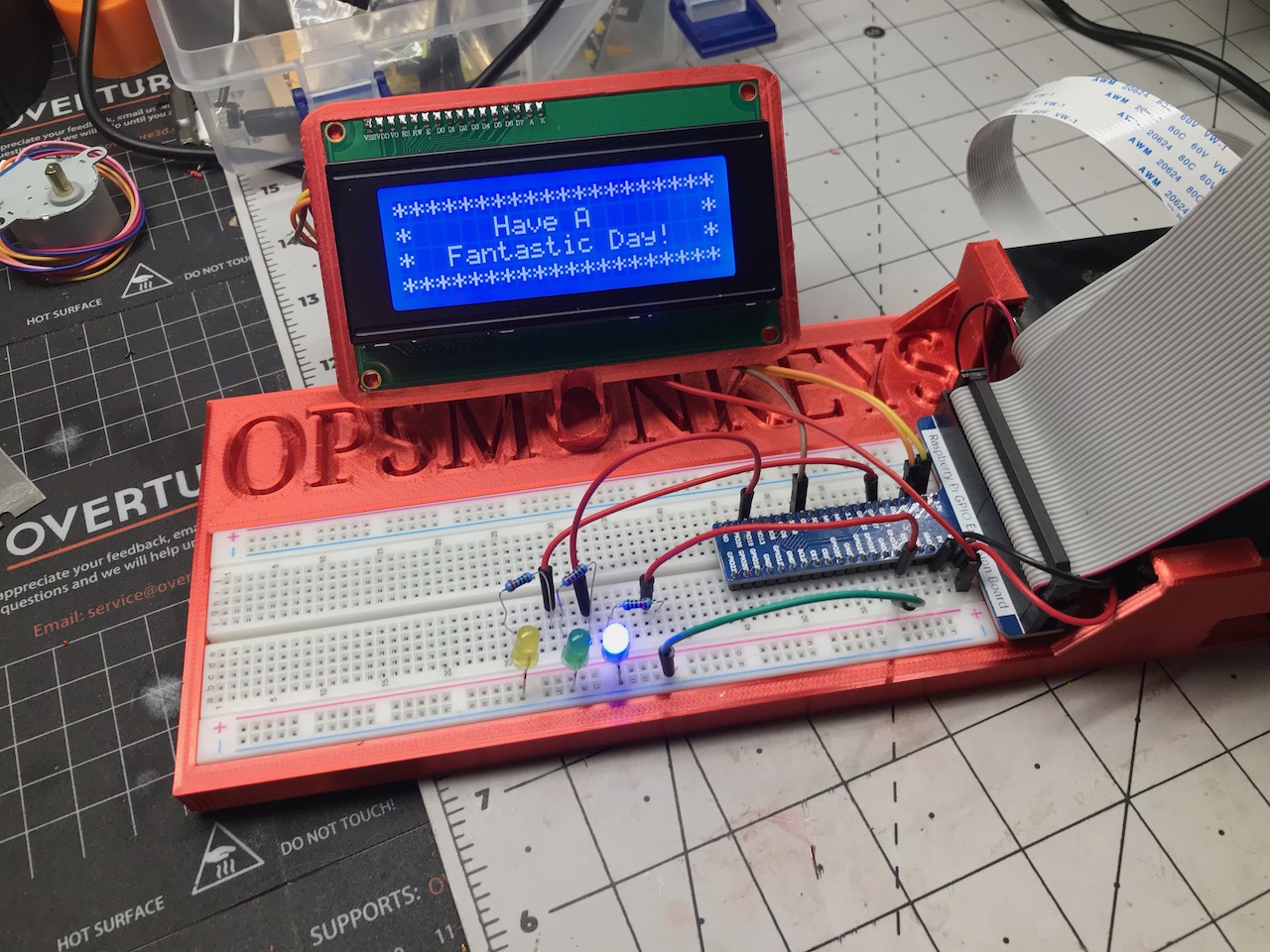 Raspberry Pi 4 and Freenove Breadboard Tray