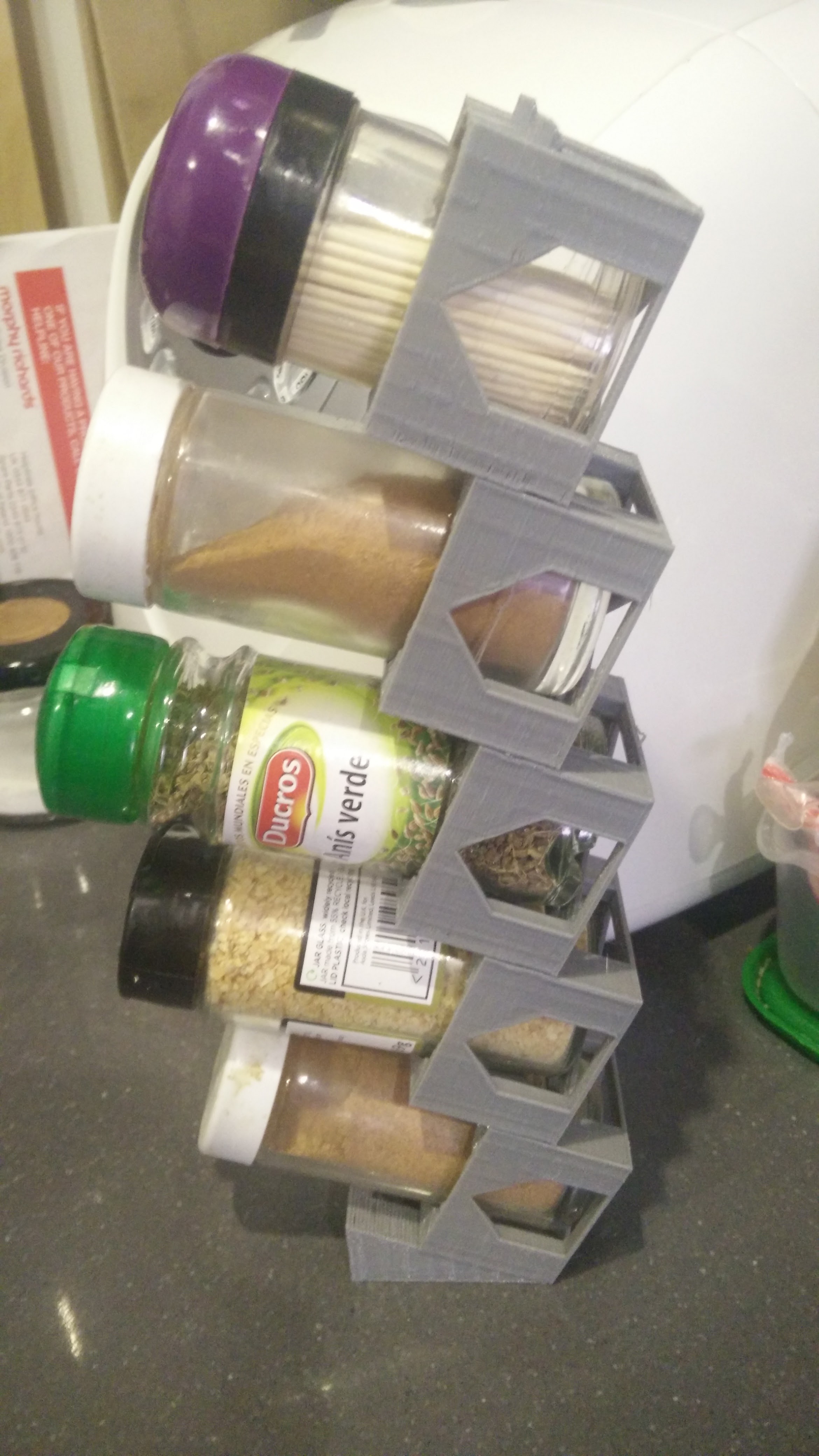 Modular spice holder rack