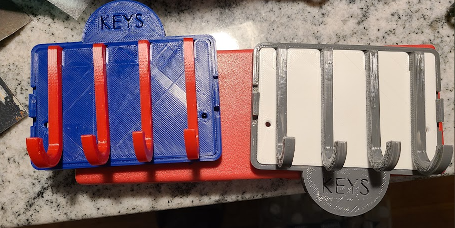 Snap fit modular keyrack