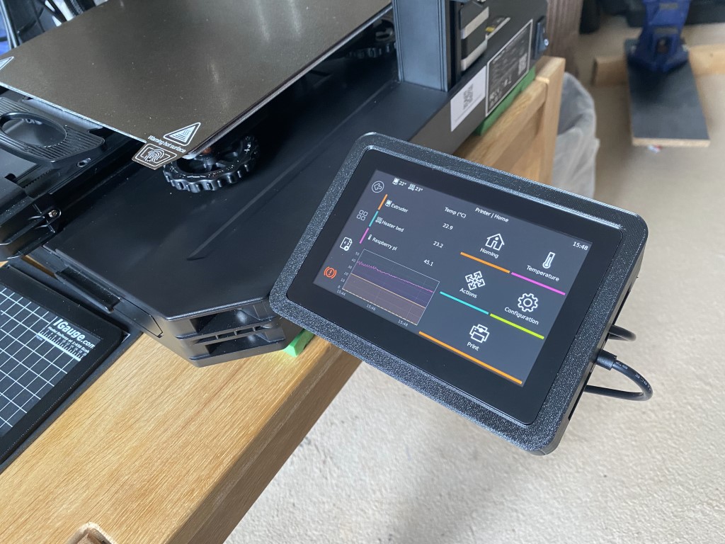Raspberry Pi 5 inch DSI Touchscreen case for Ender 3 V2/S1/S1Pro