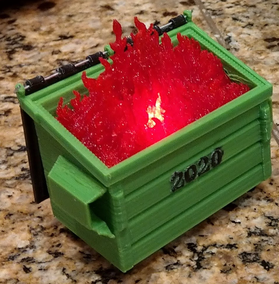 Light-up Dumpster Fire 2020