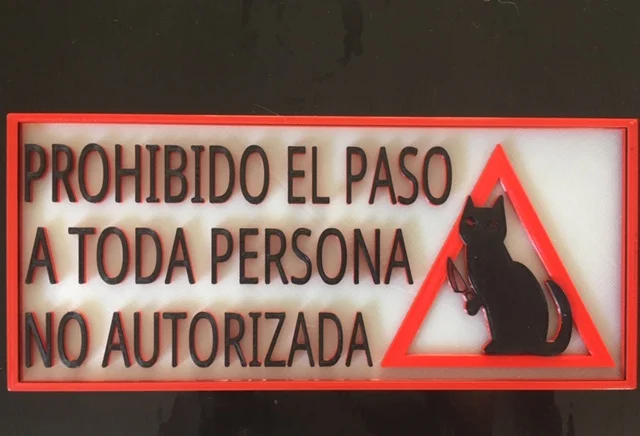 CARTEL NO PASAR