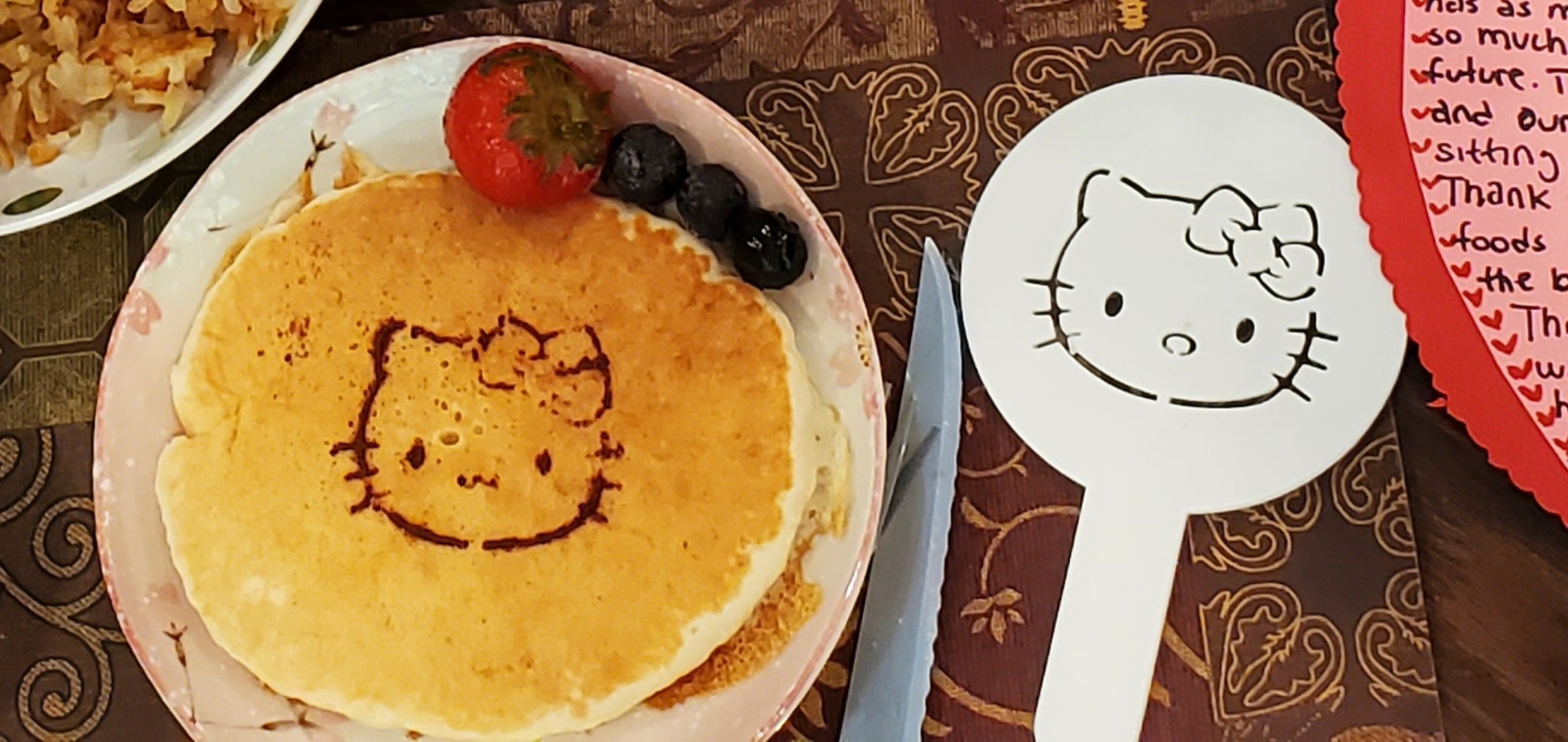 Hello Kitty Coffee Stencil