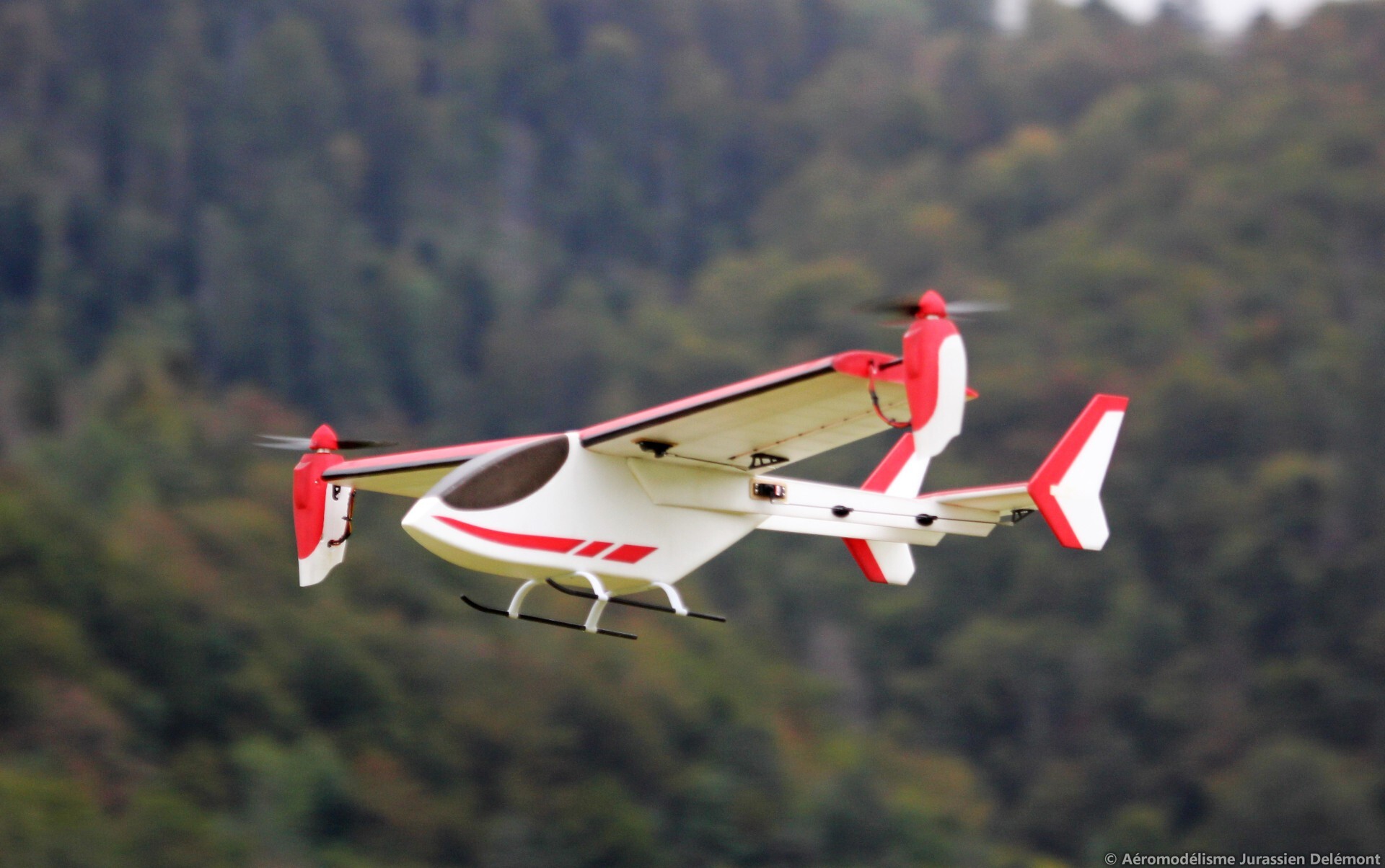 Tilt mechanism for VTOL RC airplane Nemo 4S
