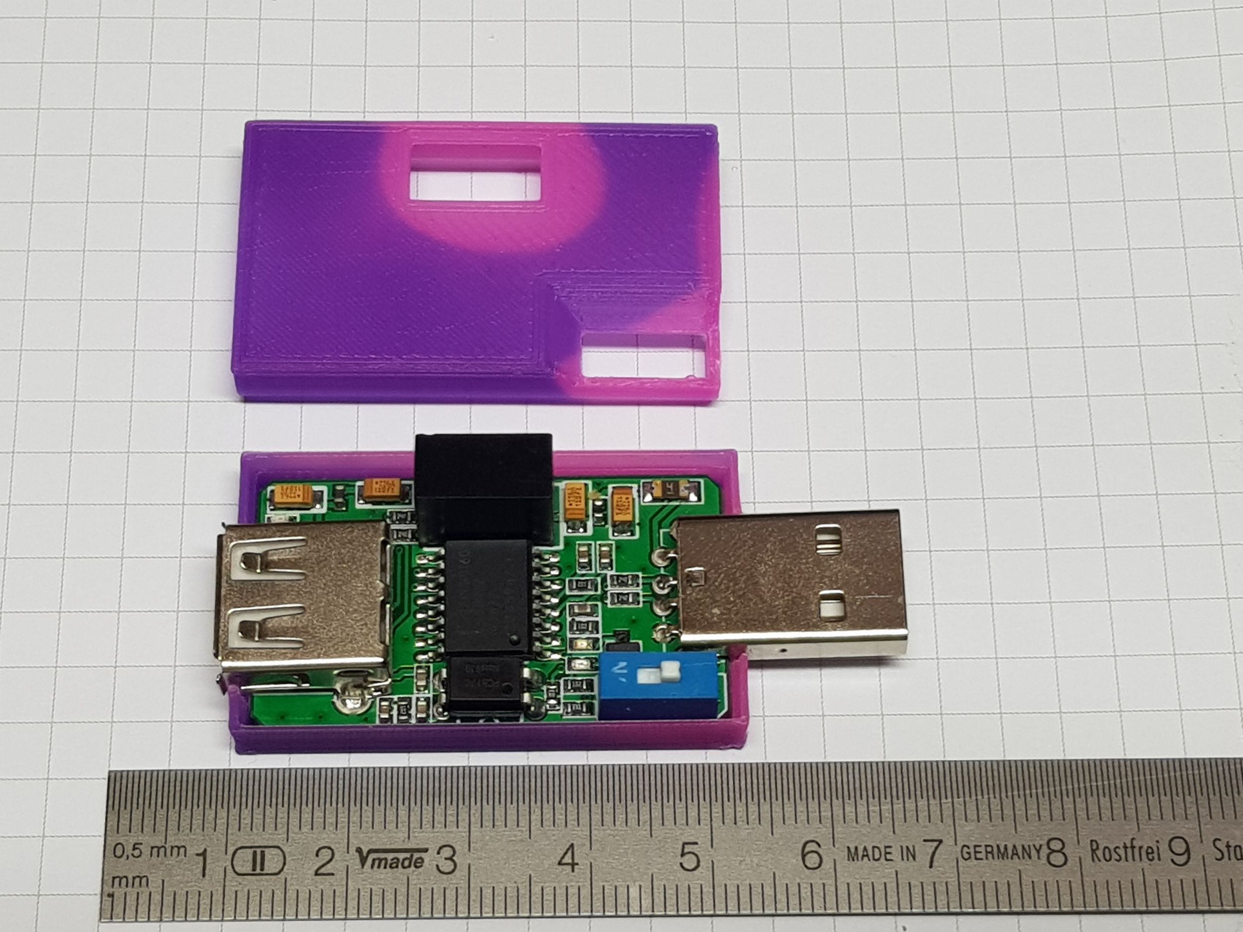 Case for USB Galvanic Isolator Board ( ADUM4160 , ADUM3160 )