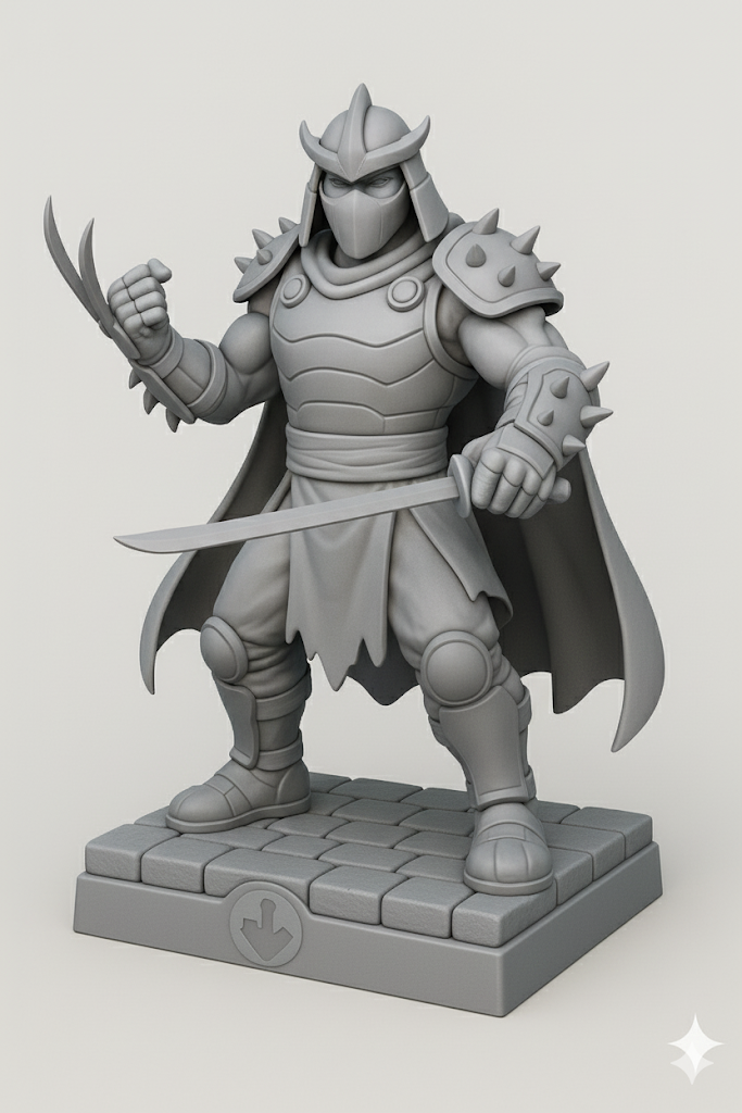 Shredder – 3D Paintable Figure