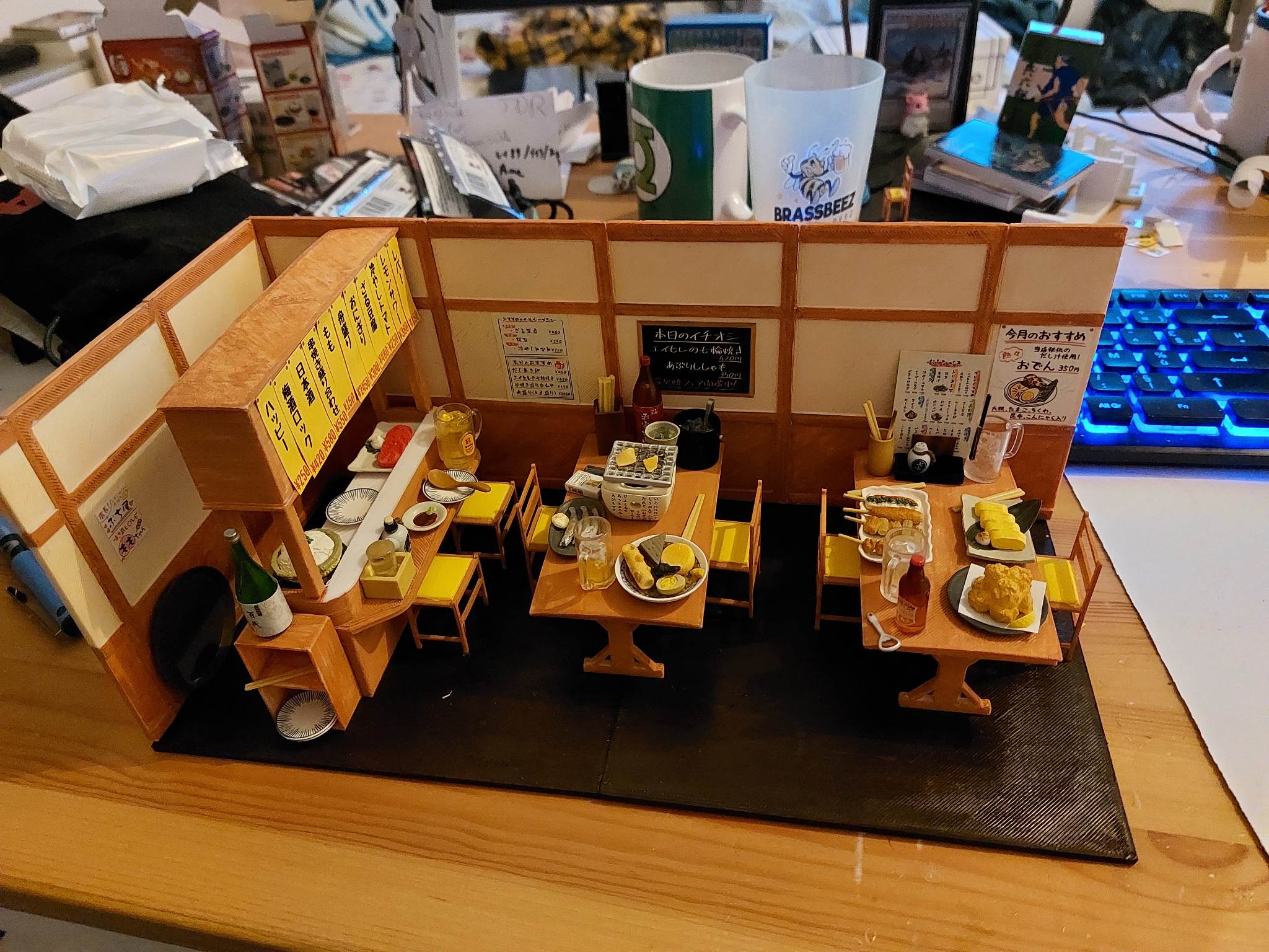 Izakaya Japanese theme bar modeling