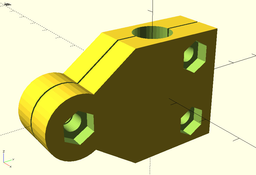 parametric bike lamp holder