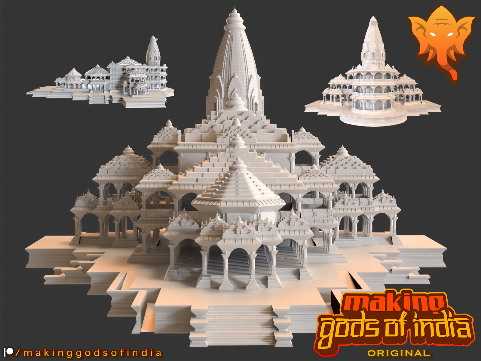 Ayodhya Ram Temple - NO SUPPORTS REQUIRED!