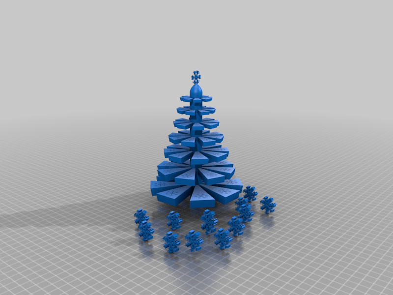 tree with snowflakes