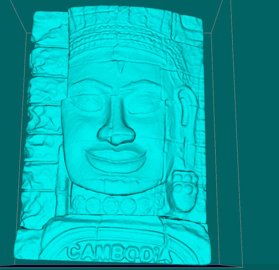 Stone face in Bayon Temple, Angkor Thom, Siem Reap, Cambodia