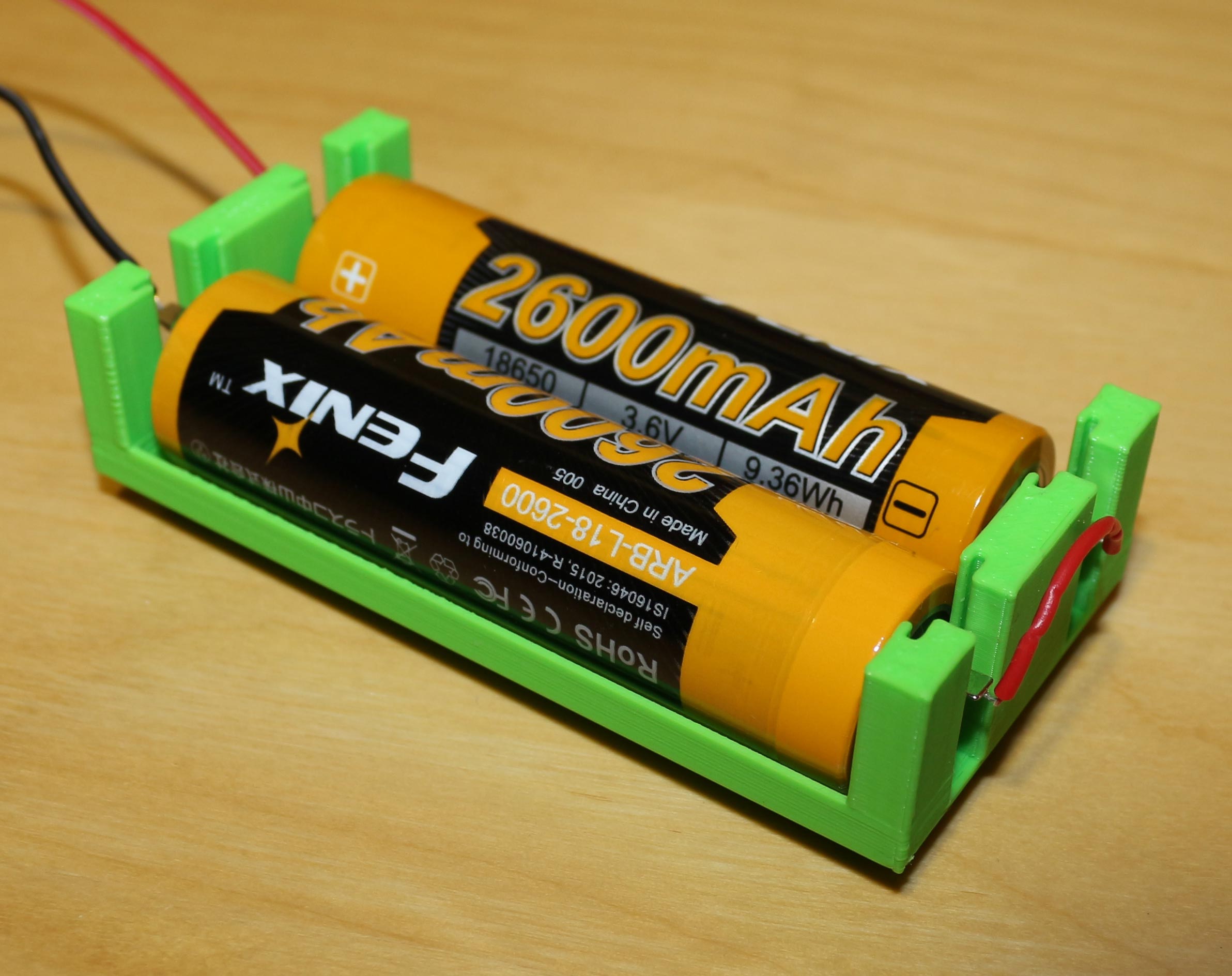 18650 Dual Battery Holder