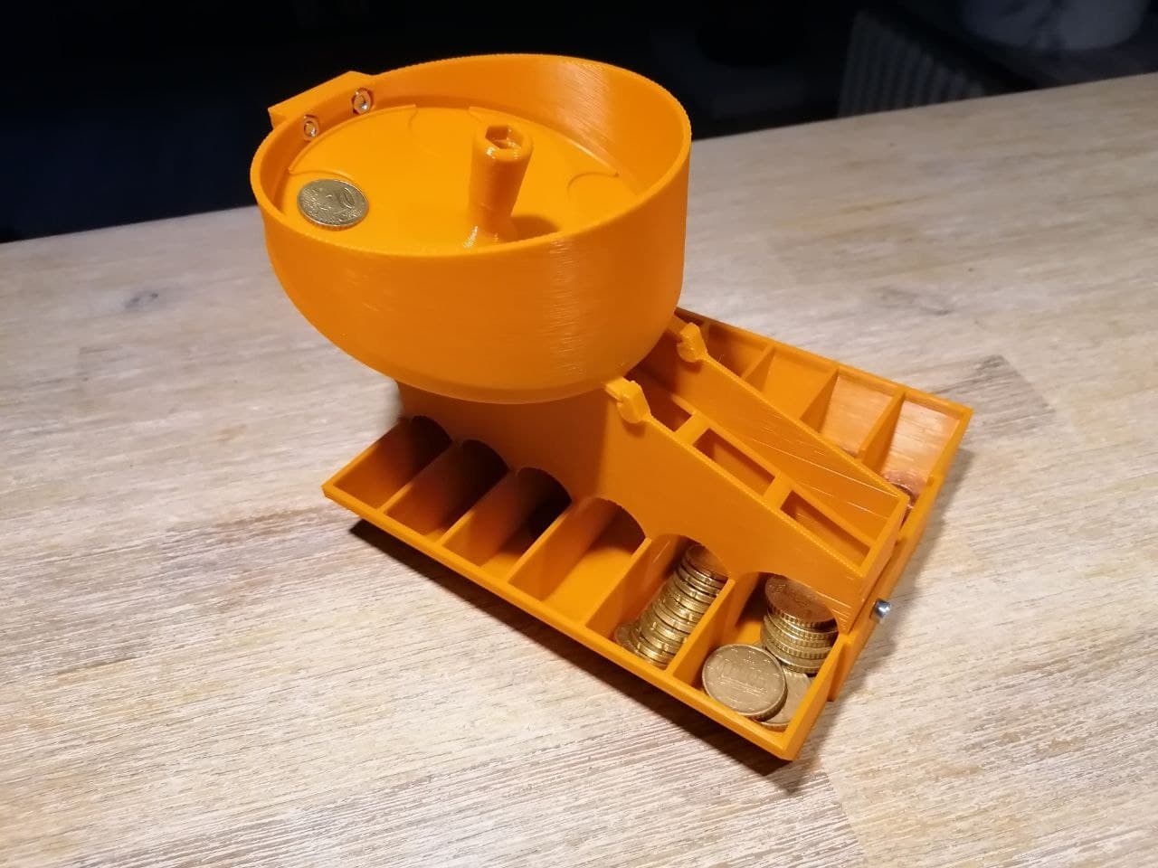 Multi Coin sorter / Münzsortierer für Euro und andere Währungen - Easy print -