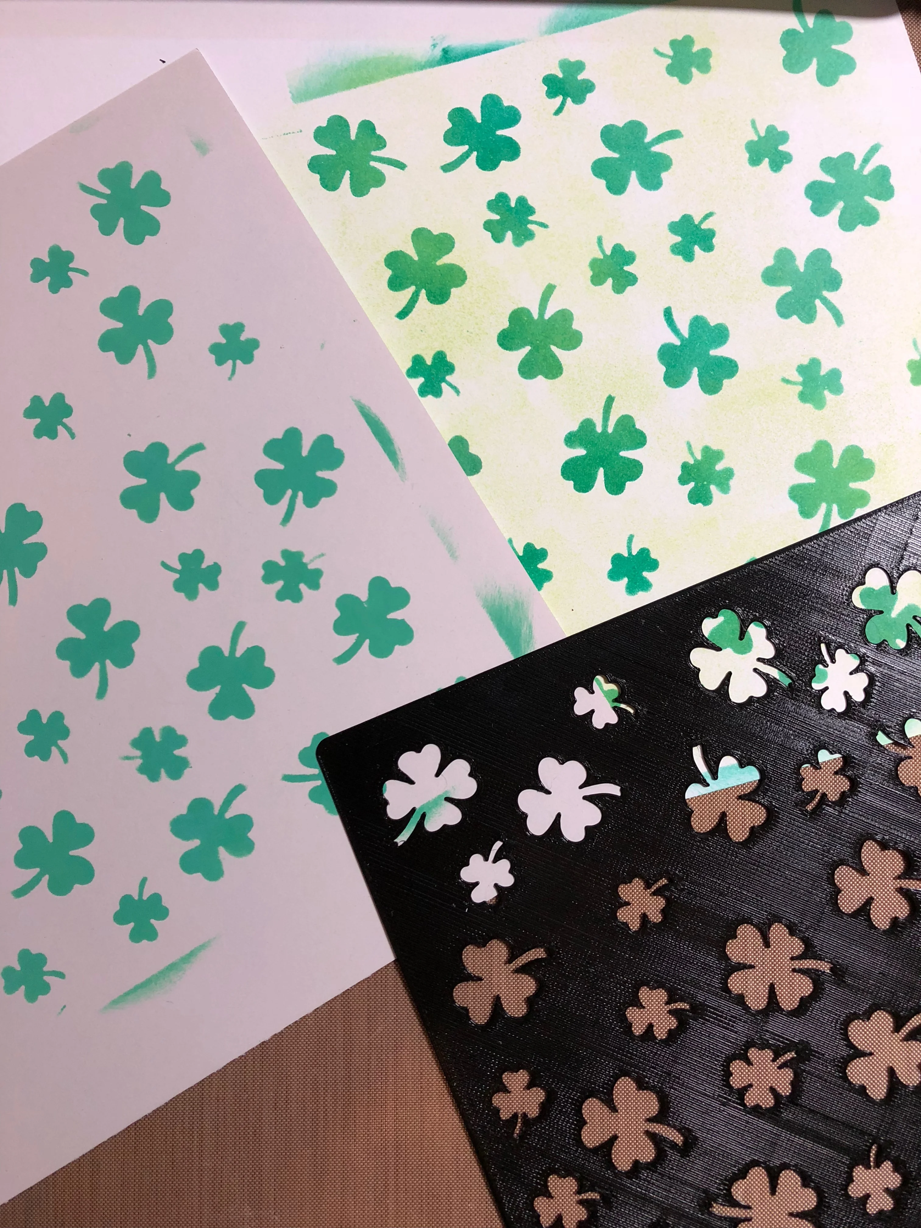 Stencil - Shamrocks!