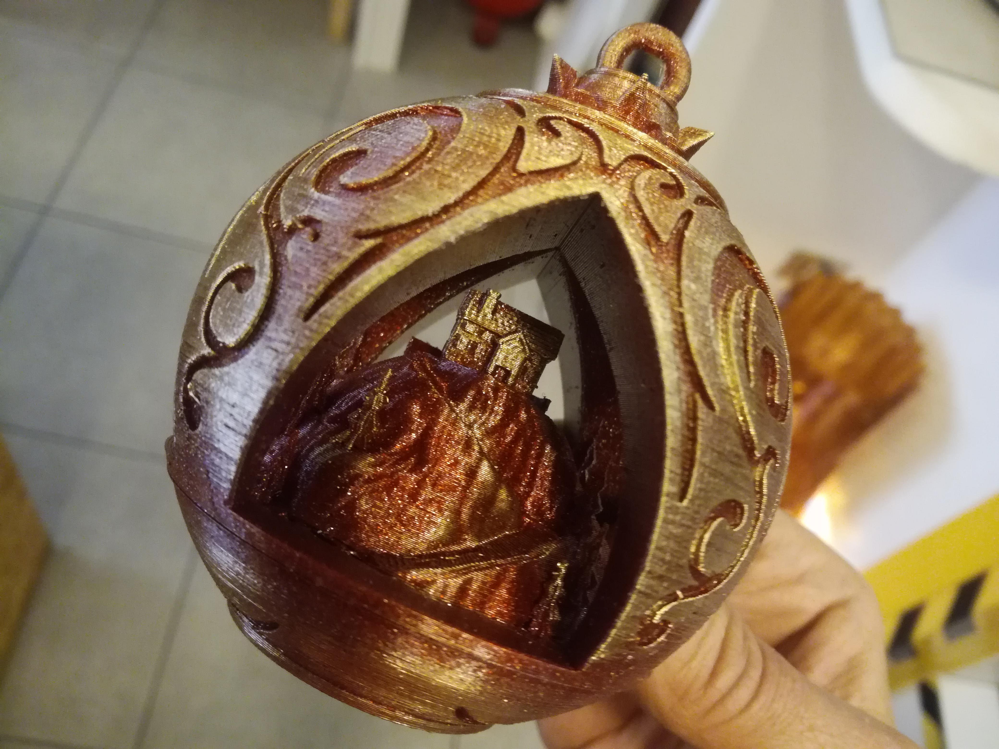 Xmas Scene Ornament - NO SUPPORTS :)