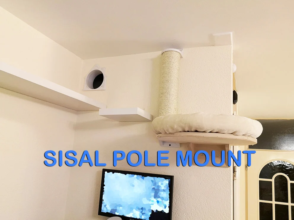 Sisal Pole Wall Mounting Bracket (Ø 11 cm)