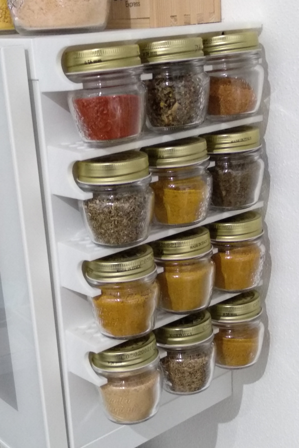 Mini spice rack for Bormioli 8 ml and 4 ml jars